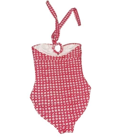 Old Navy Womens Pink & White Halter One-Piece Swimsuit Size XS - Picture 4 of 4